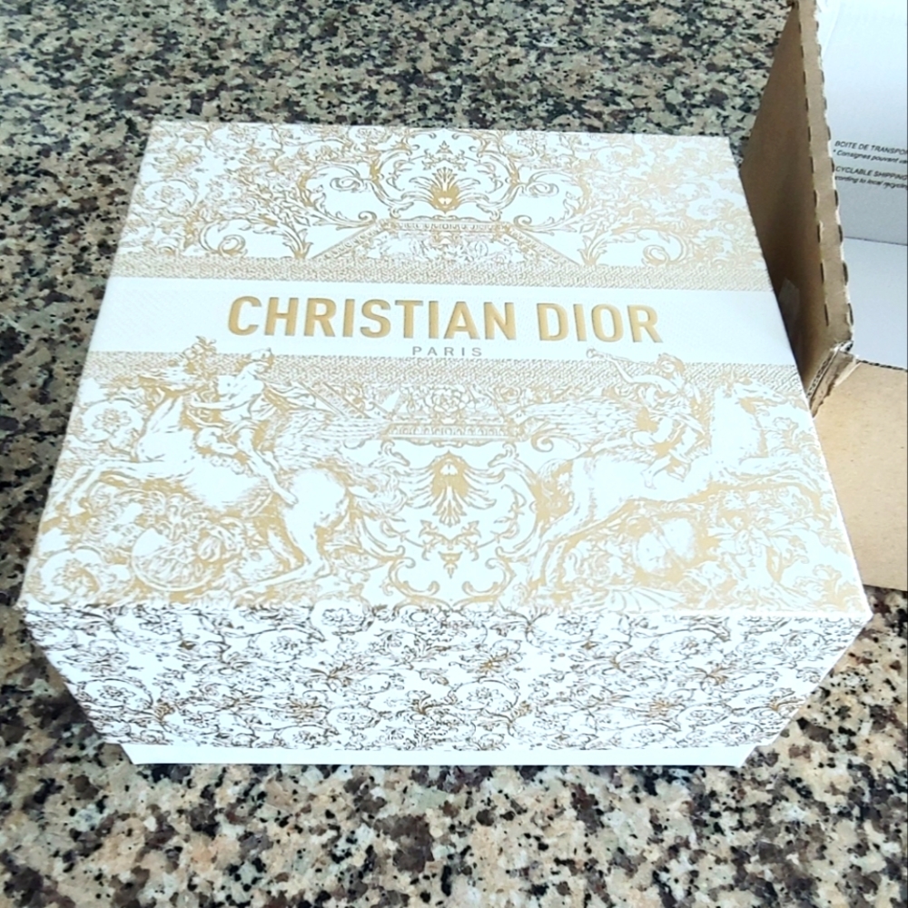 Dior - Golden Tuileries Garden Gift or Storage Box. 8.25" x 8.25" x 4"